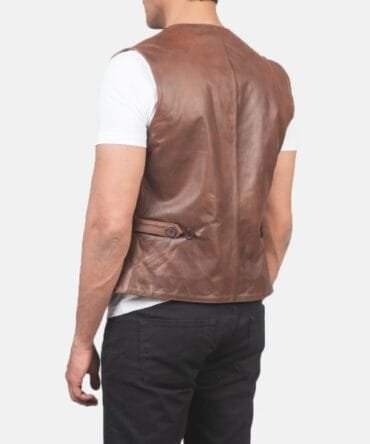 Auden Quilted Brown Leather Vast