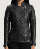 Orient Titanum Black Quilted Racer Jacket