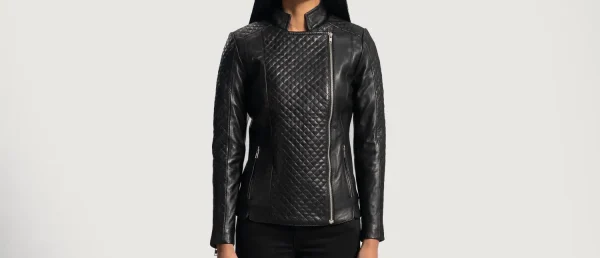 Orient Titanum Black Quilted Racer Jacket