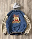 90s Inspired Xxxtentacion Winie The Pooh Denim Jacket