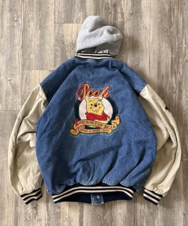 90s Inspired Xxxtentacion Winie The Pooh Denim Jacket