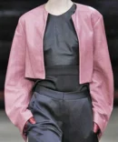 Clasic Pink Leather Jacket