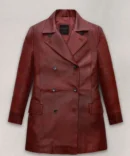 Dakotta Johnson Madame Web Leather Trench Coat