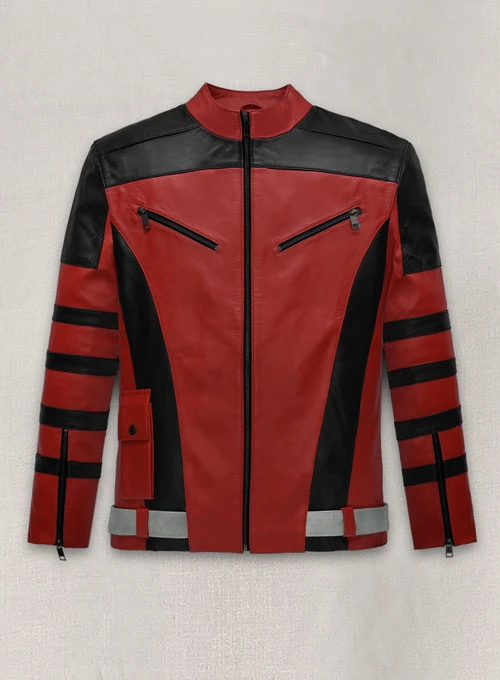 Dwaynee Johnson Red One Leather Jacket mleatherjackets Dwaynee Johnson Red One Leather Jacket
