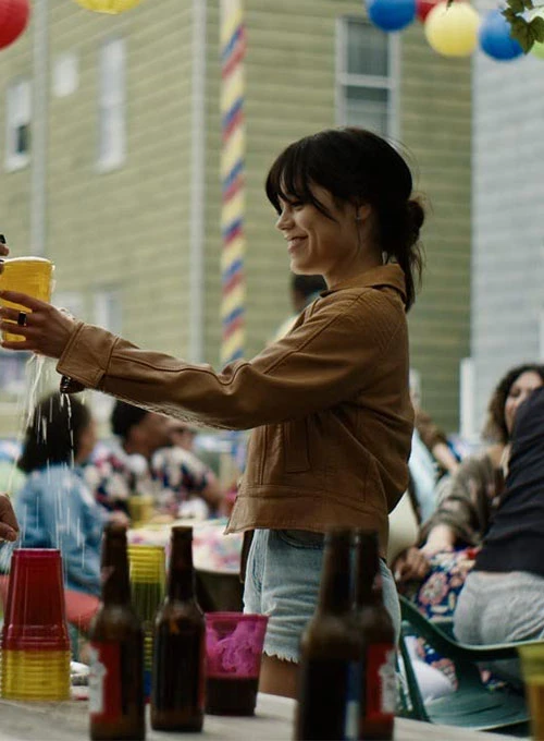 Jena Ortega FinestKind Leather Jacket mleatherjackets Jena Ortega FinestKind Leather Jacket