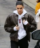 Kendall Jener Classic Leather Jacket