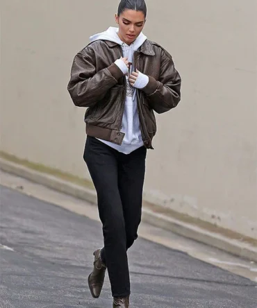 Kendall Jener Classic Leather Jacket