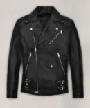 kylian mbape black leather jacket