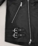 kylian mbape black leather jacket