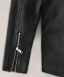 kylian mbape black leather jacket