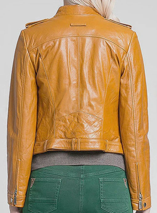 Clasic yellow women's Leather Jacket mleatherjackets Clasic yellow women's Leather Jacket