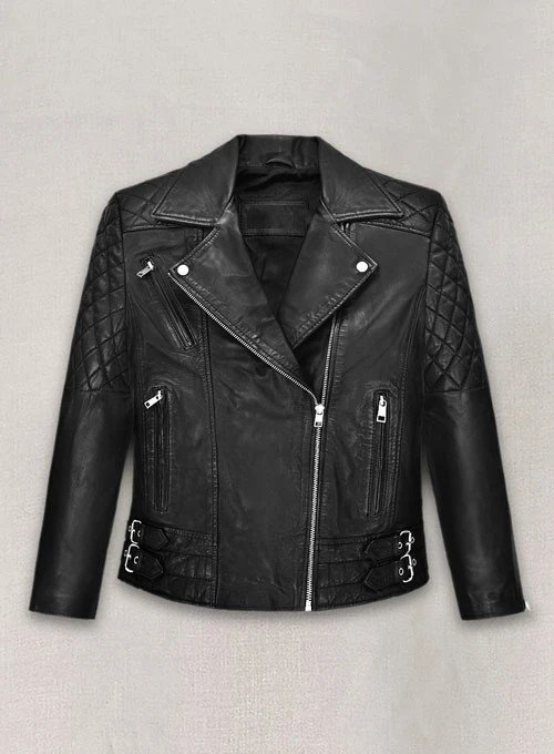 Lucy Halee Black Leather Jacket mleatherjackets Lucy Halee Black Leather Jacket