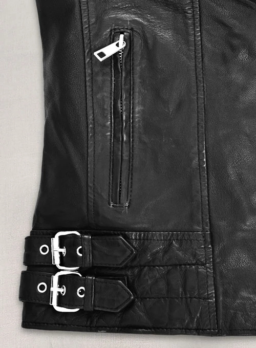 Lucy Halee Black Leather Jacket mleatherjackets Lucy Halee Black Leather Jacket