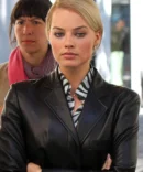 Margot Robie Wolf Of Wall Street Leather Long Coat