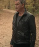 Pierce Brosnan Black Leather Jacket | Inspired by The Out-Law's