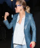 Ritaa Ora Leather Long Coat