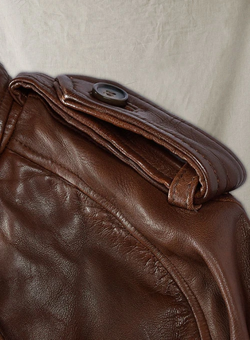 Luxe Spanish Quillted Brown Leather Long Coat mleatherjackets Luxe Spanish Quillted Brown Leather Long Coat