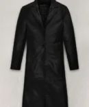 Z. Kravitz Black Leather Long Coat