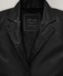 Z. Kravitz Black Leather Long Coat