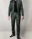 Nick Jonass MTV Video Music Awards Leather Jacket and Pants Set