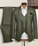 Pure Leather Basicalo Green Suit