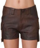 Leather Cargo Shorts Style # 102