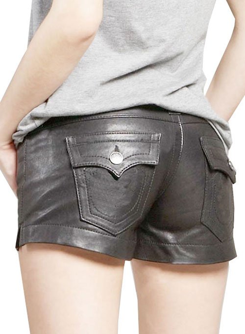 Leather Cargo Shorts Style # 105 mleatherjackets Leather Cargo Shorts Style # 105