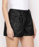 Margot Robbiee Leather Shorts